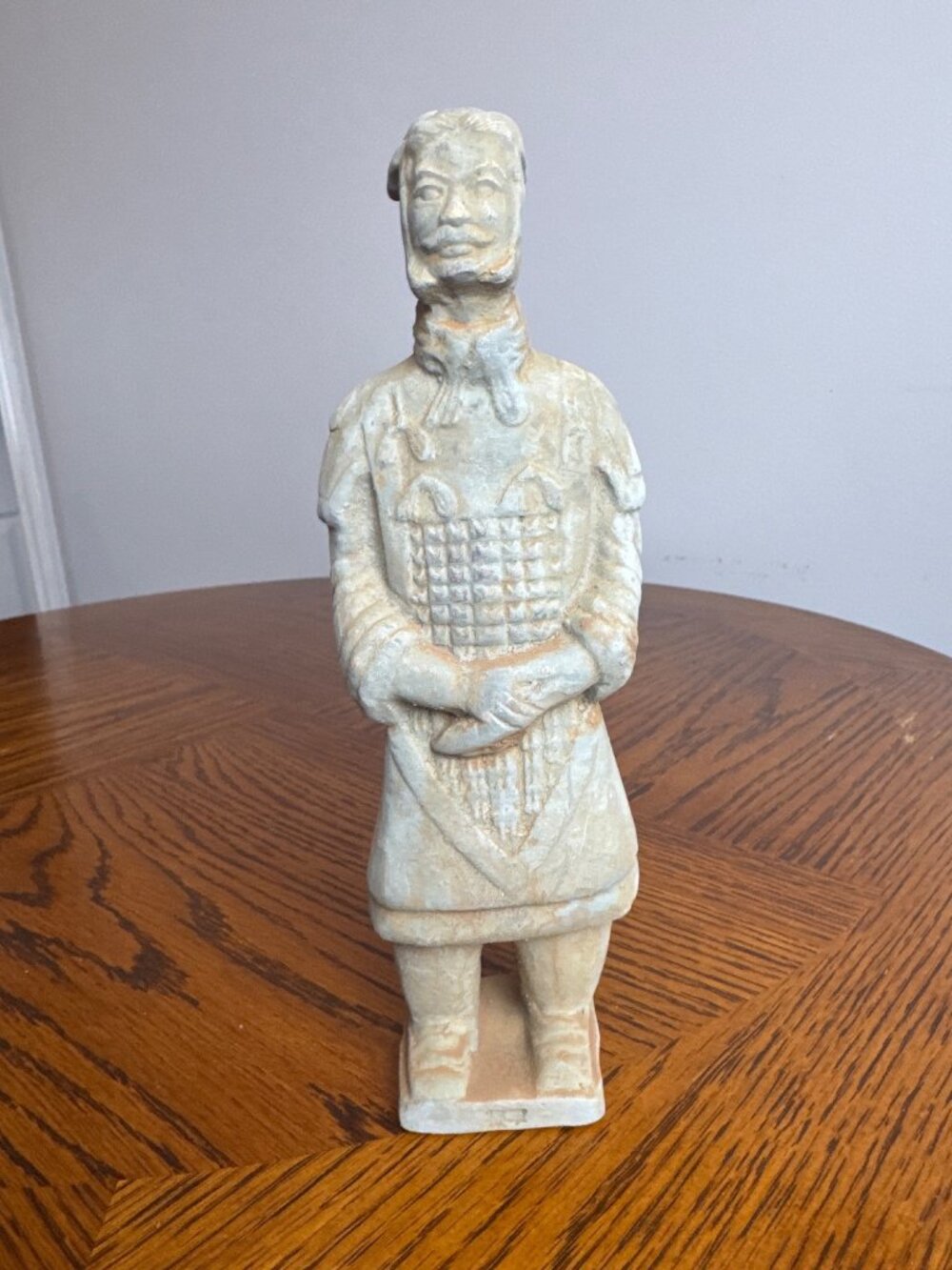 1900s Terracotta Warrior Statue Chinese Figurine Stamped Marked